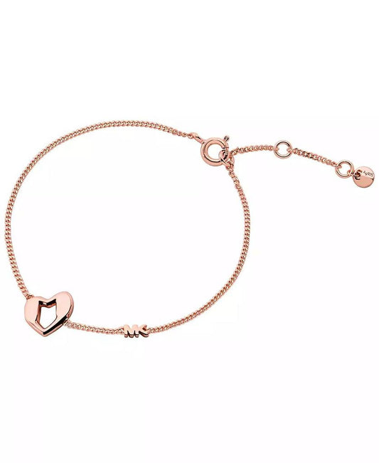 Precious Metal-Plated Heart Pendant Necklace