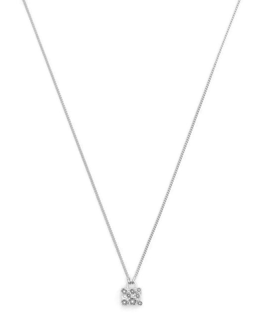 Faux Cultivated Pearl Signature Tea Rose Handbag Pendant Necklace