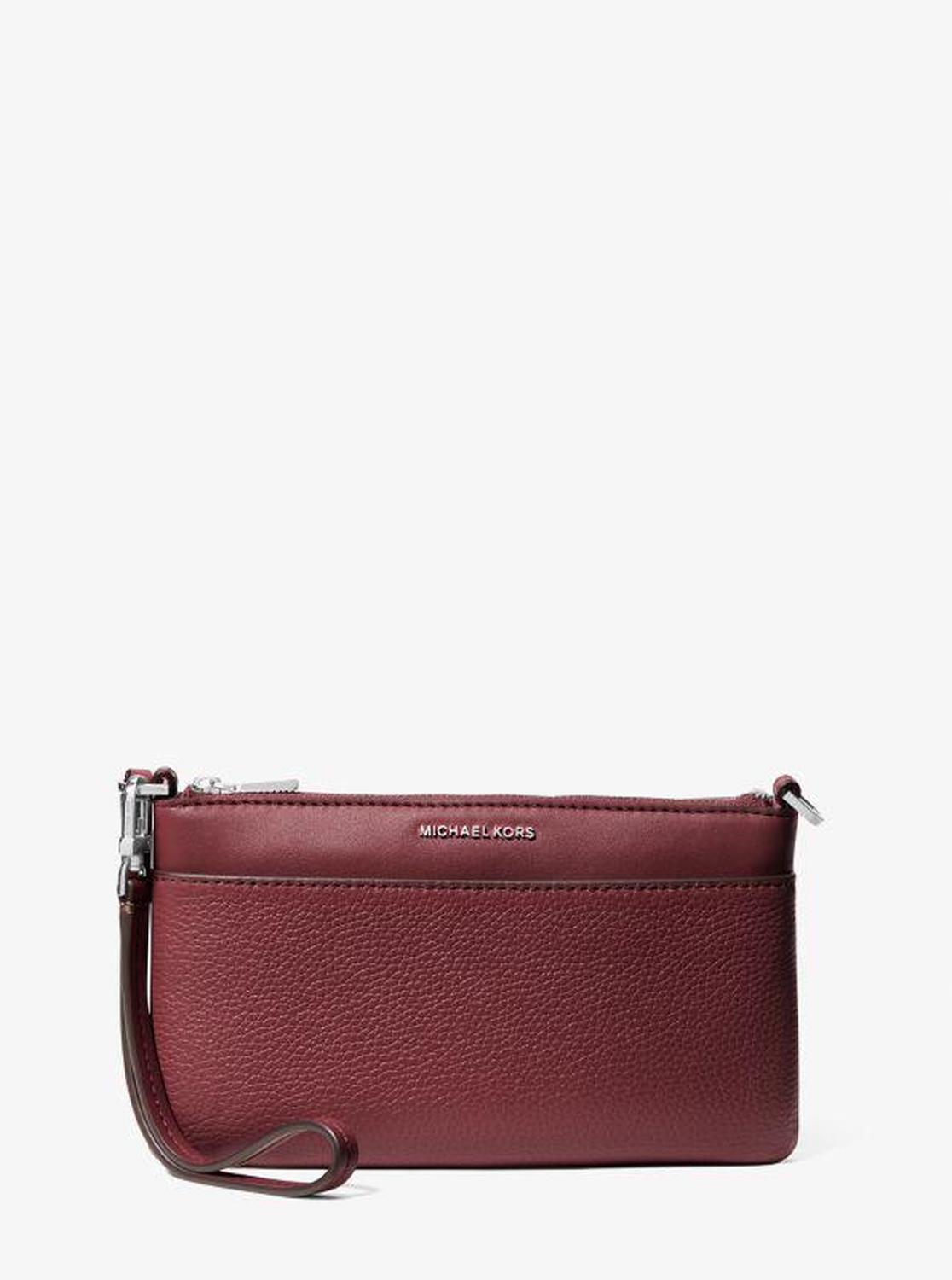 Jet Set Medium Pebbled Leather Convertible Wristlet