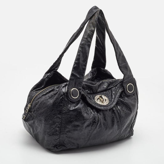 Marc By Marc Jacobs Glossy Leather Shoulder Bag