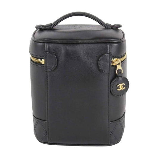 Chanel Vanity Leather Clutch Bag (Pre-Owned)