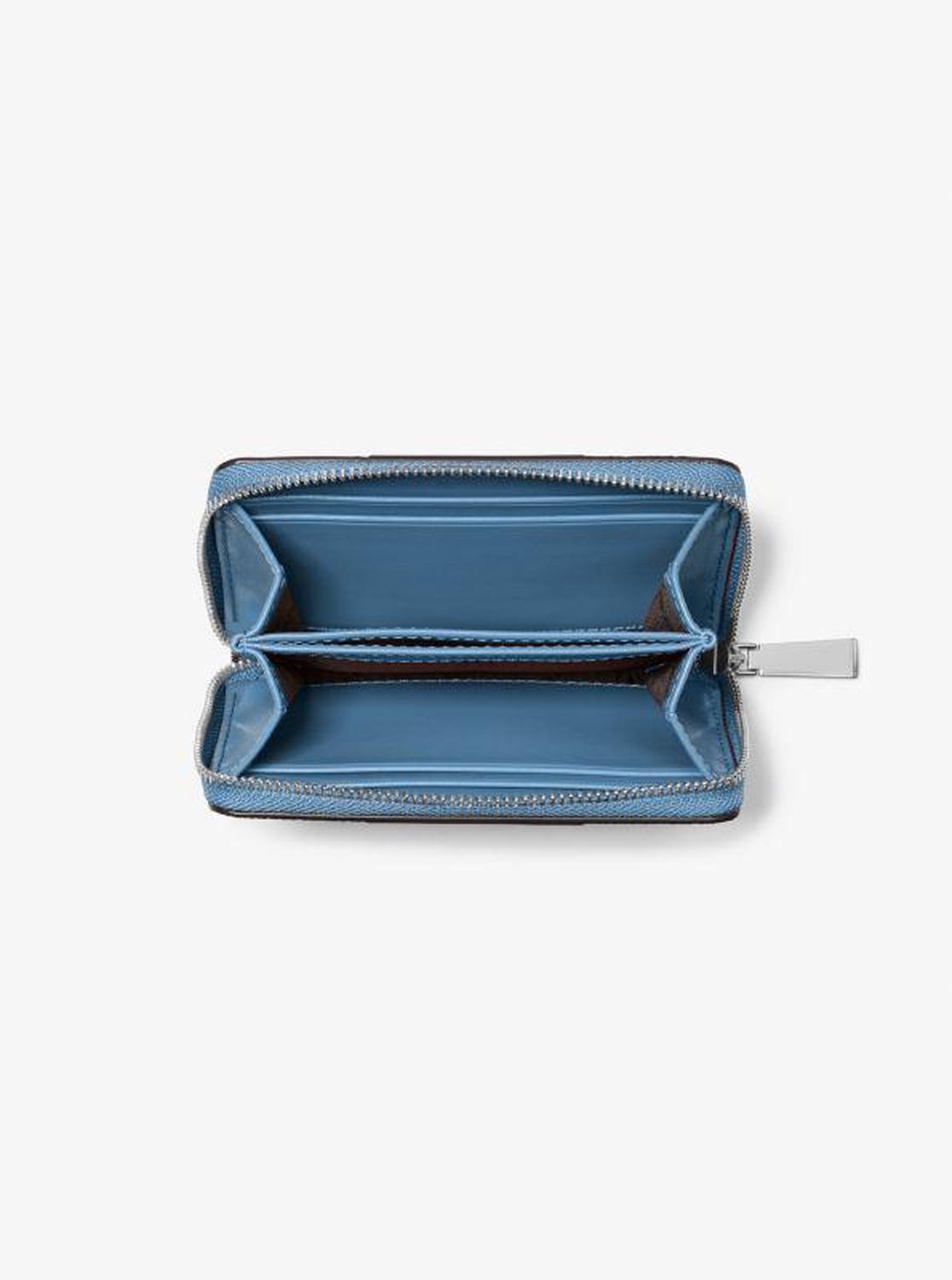 Jet Set Small Signature Logo Stripe Card Case