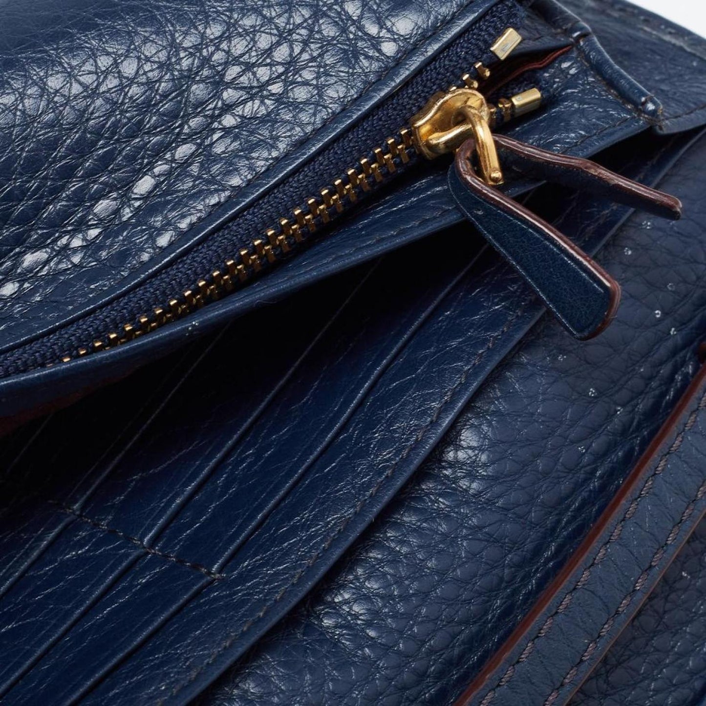 Marc Jacobs Navy Leather Recruit Wallet On Strap