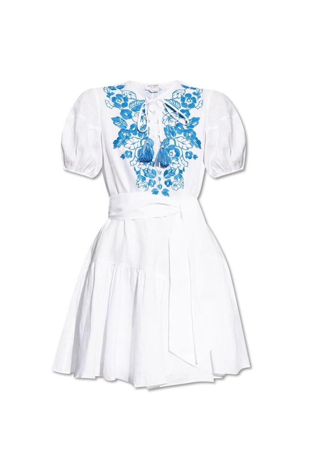 Kate Spade Floral Embroidered Midi Dress