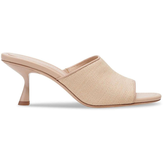 Malibu Summer Womens Slip On Open Toe Kitten Heels