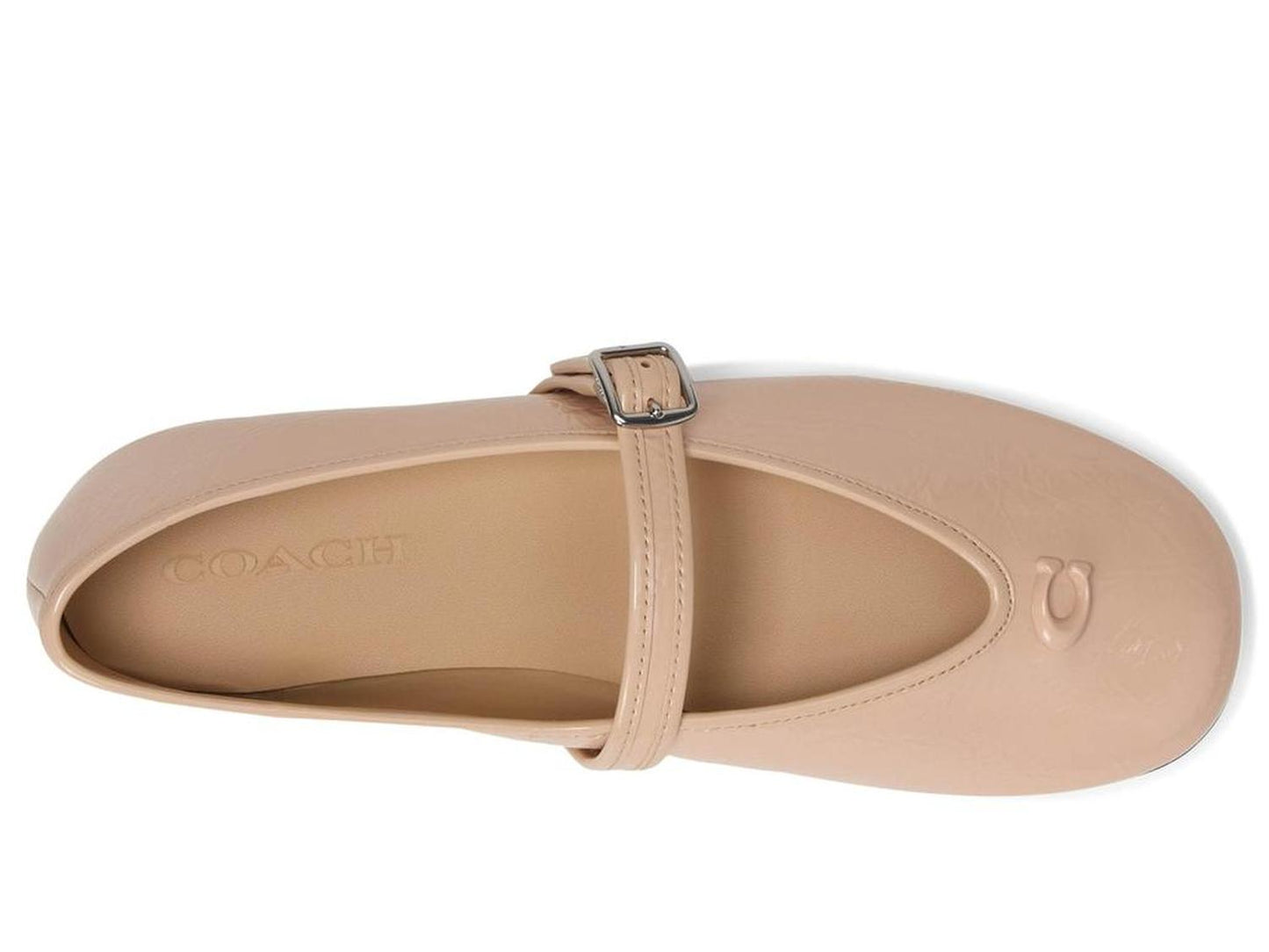 Sculpted C Crinkle Patent Leather Soft Mary Jane