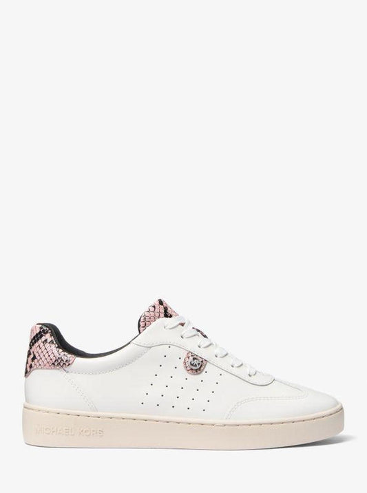 Scotty Snake Embossed Leather Sneaker