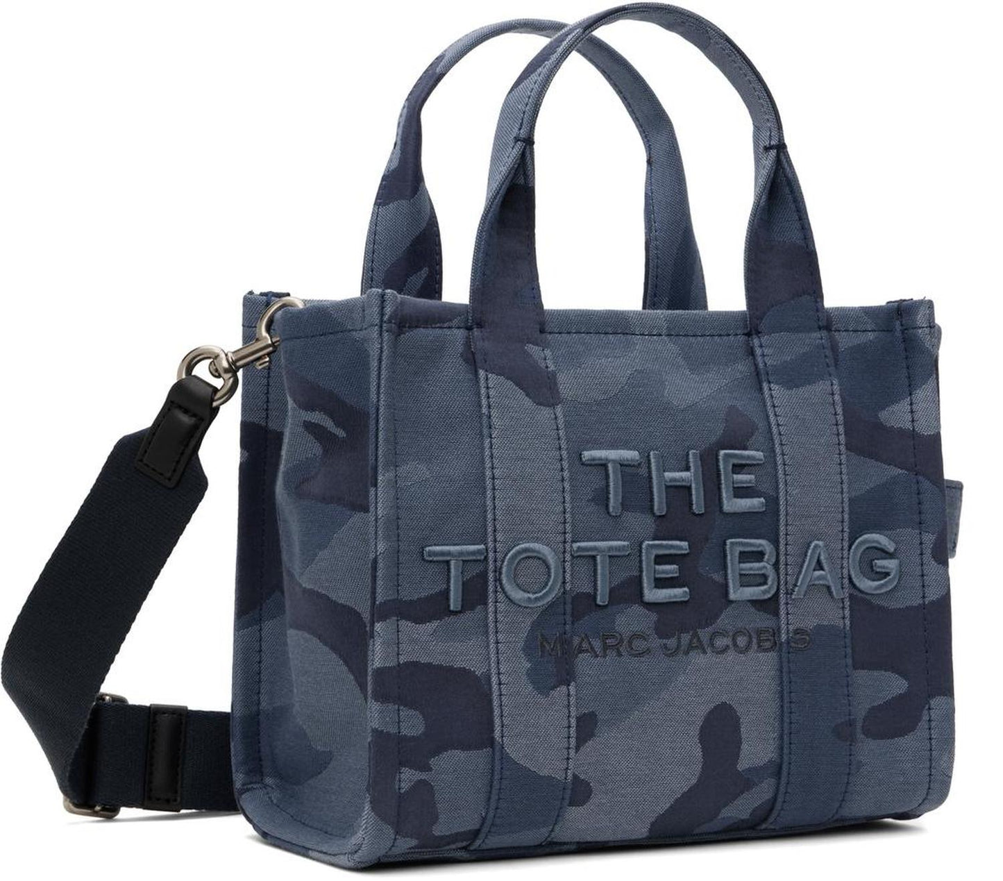 Blue 'The Camo Jacquard Small' Tote