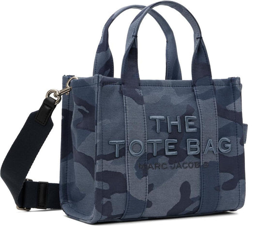 Blue 'The Camo Jacquard Small' Tote