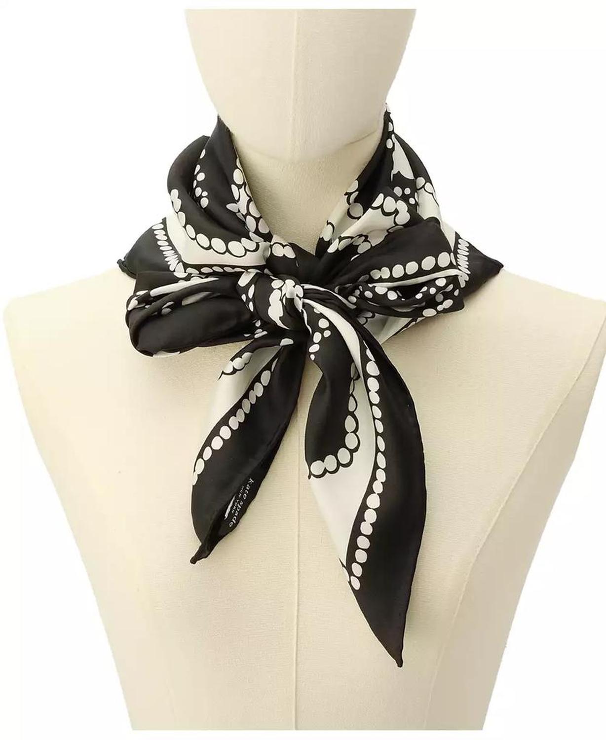 Pop Flower Silk Square Scarf