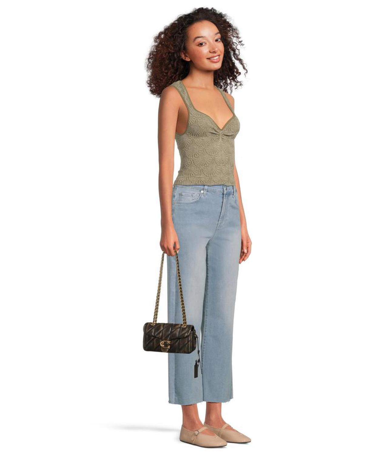 Tabby Shoulder Bag 20 In Loved Leather With Quilting