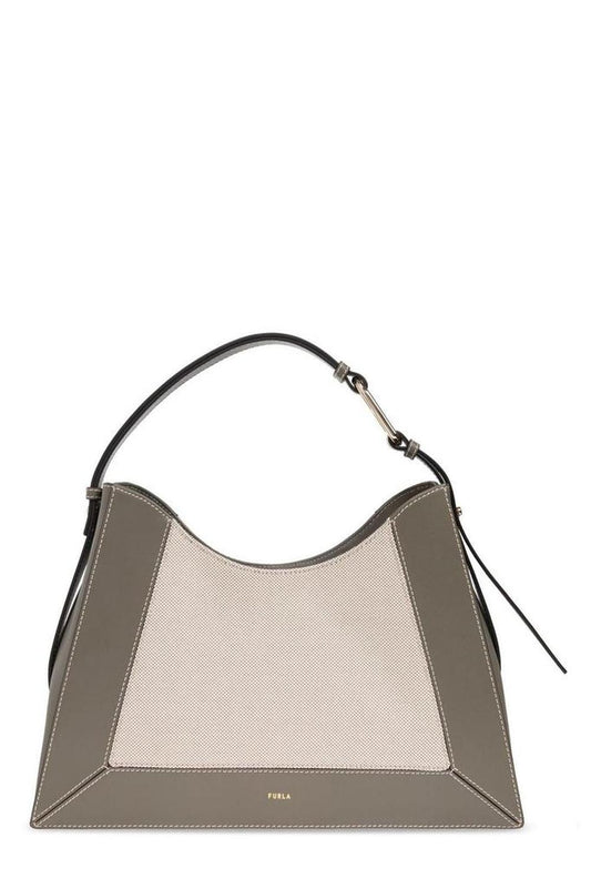 Furla Logo Printed Top Handle Bag