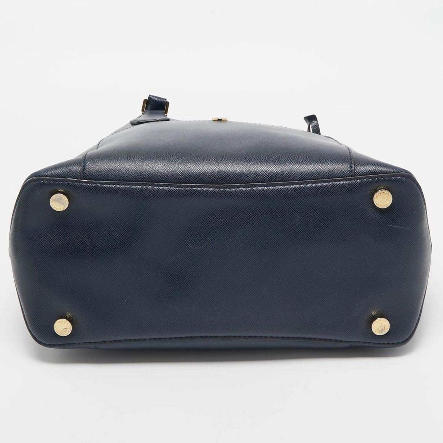 Michael Kors Navy Leather Front Pocket Tote
