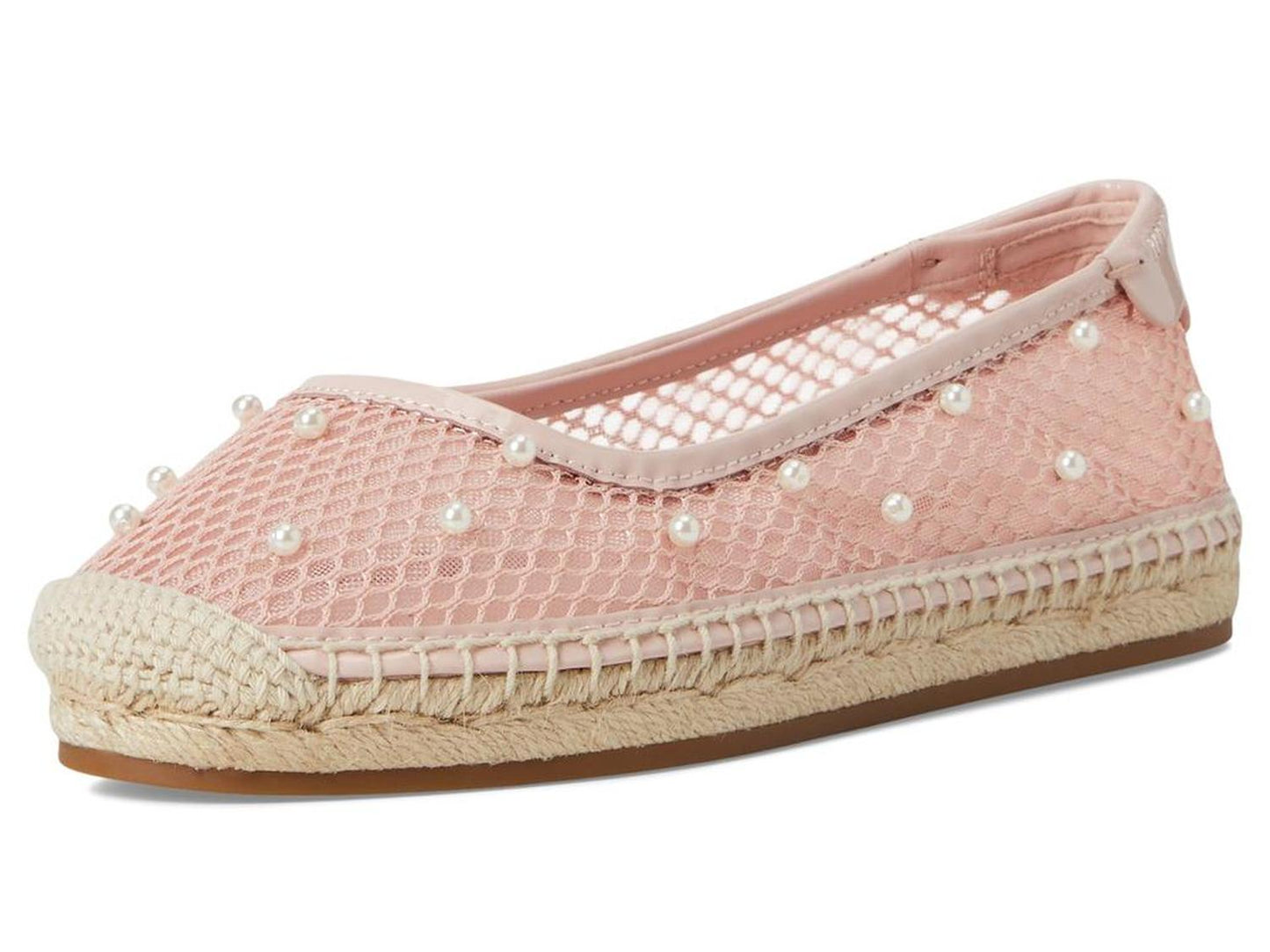 Pearl Fishnet Espadrille Ballet Flat
