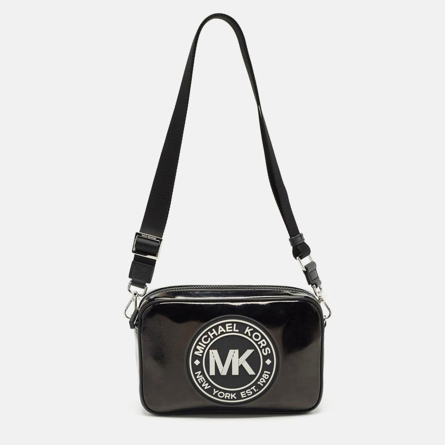 Michael Kors Patent Leather Fulton Crossbody Bag1