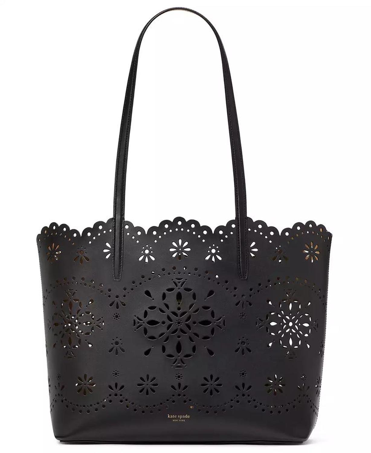 Do It All Perforated Leather Tote Bag