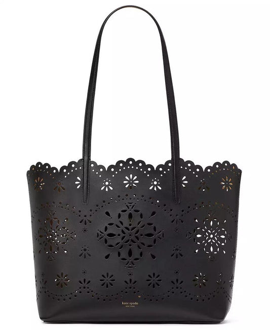 Do It All Perforated Leather Tote Bag
