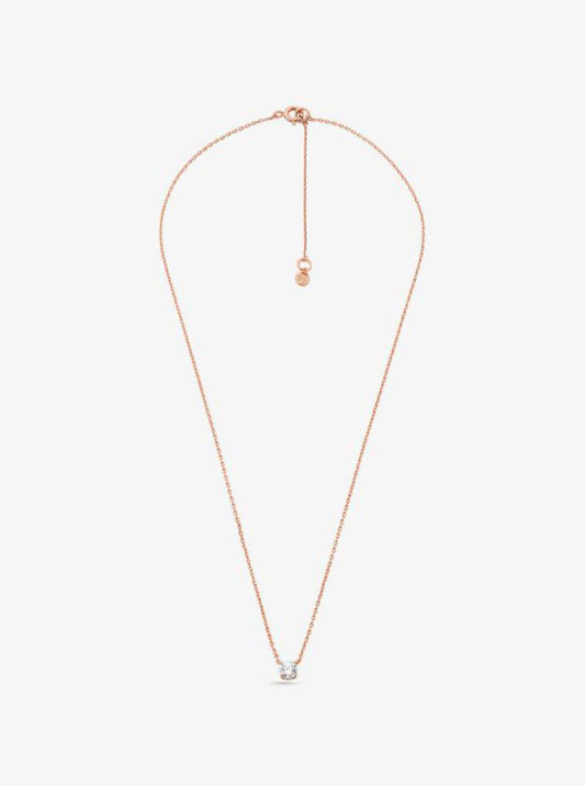 Precious Metal Plated Sterling Silver Cubic Zirconia Necklace and Earrings Set