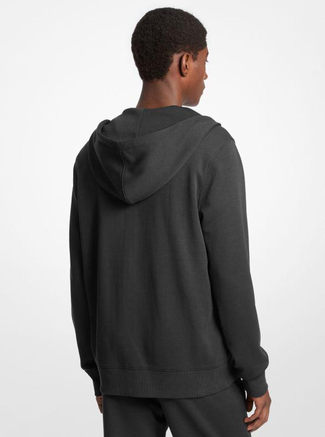 Cotton Blend Zip-Up Hoodie