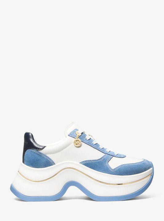 Arla Leather and Suede Trainer