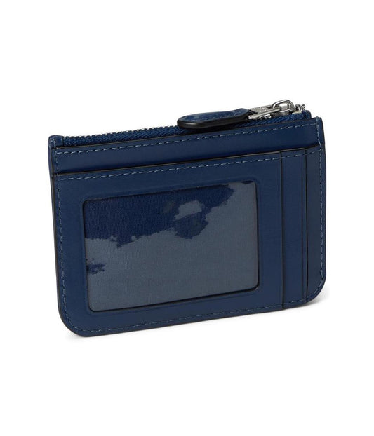 Essential Mini Id Card Case In Signature Denim