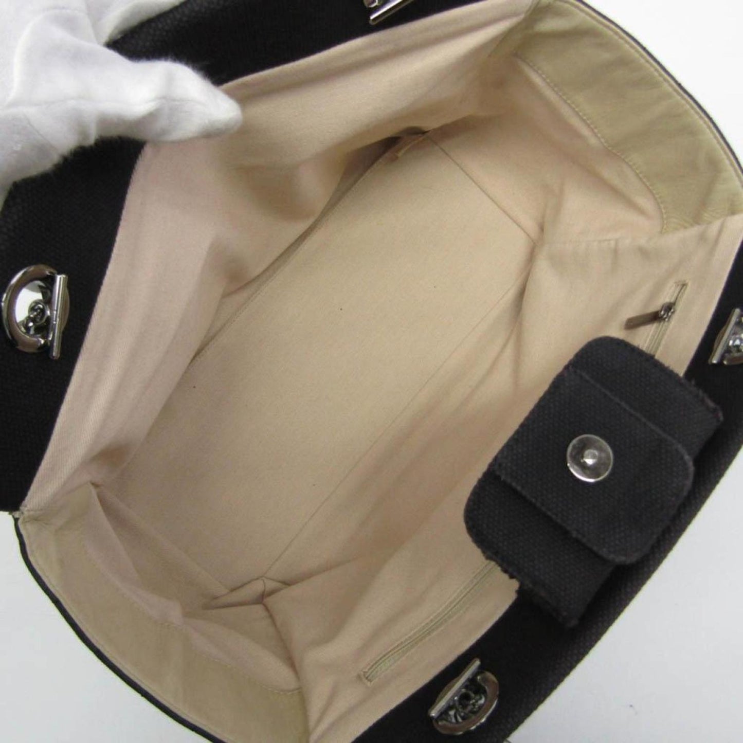 Chanel Chocolate Bar Canvas Tote Bag (Pre-Owned)