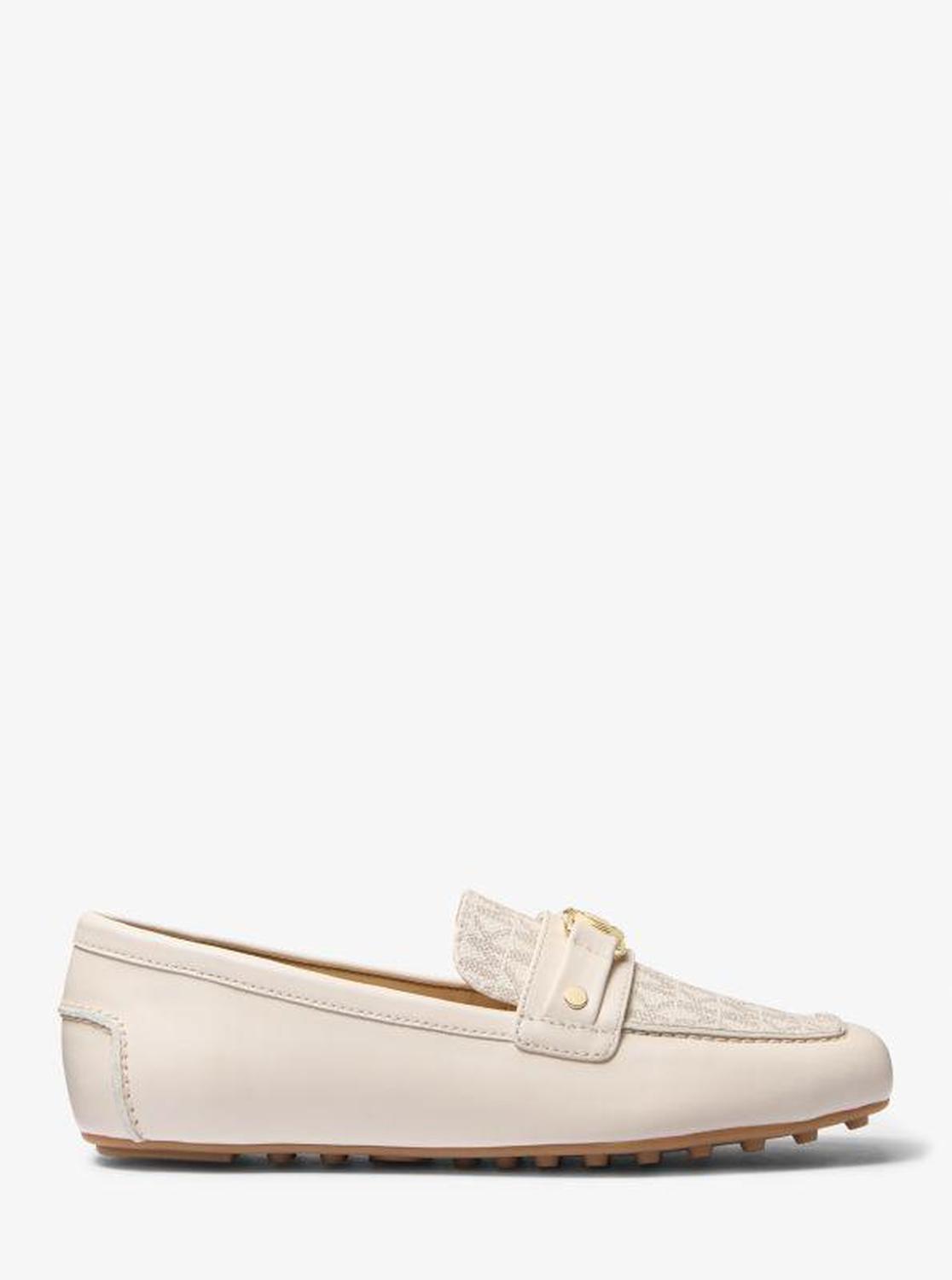 Mandy Leather and Signature Logo Moccasin Loafer