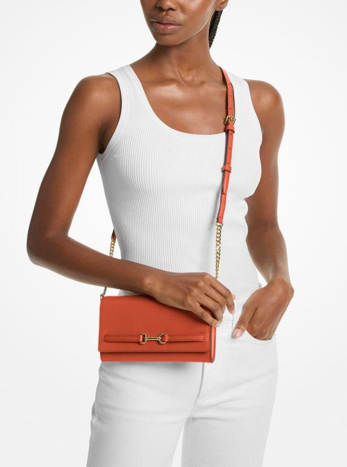 Carson Large Pebbled Leather Convertible Crossbody Bag