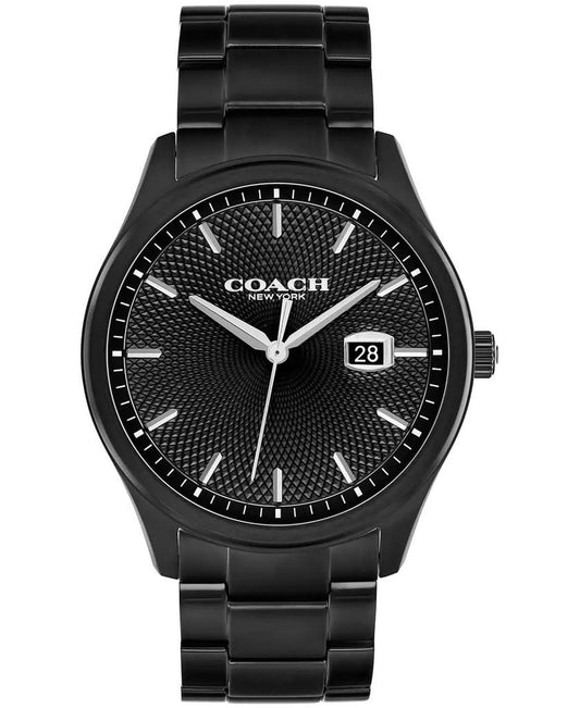 Men's Oliver Black IP Stainless Steel Bracelet Watch, 41mm