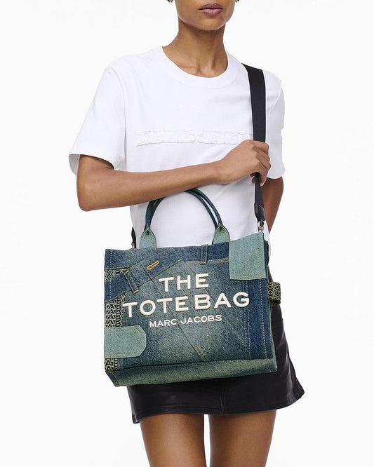 The Deconstructed Denim Medium Tote Bag