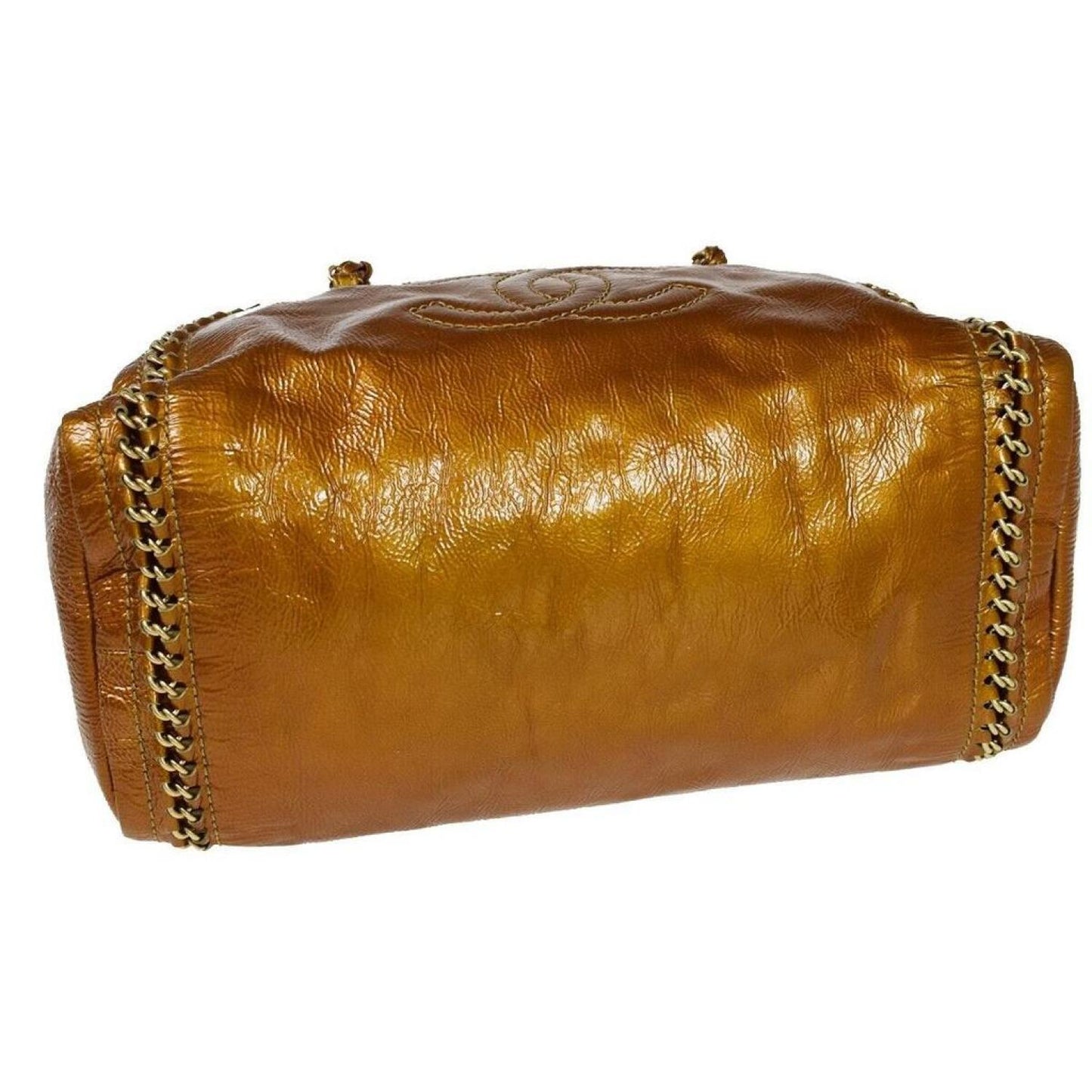 Chanel Luxury Line Patent Leather Shoulder Bag (Pre-Owned)