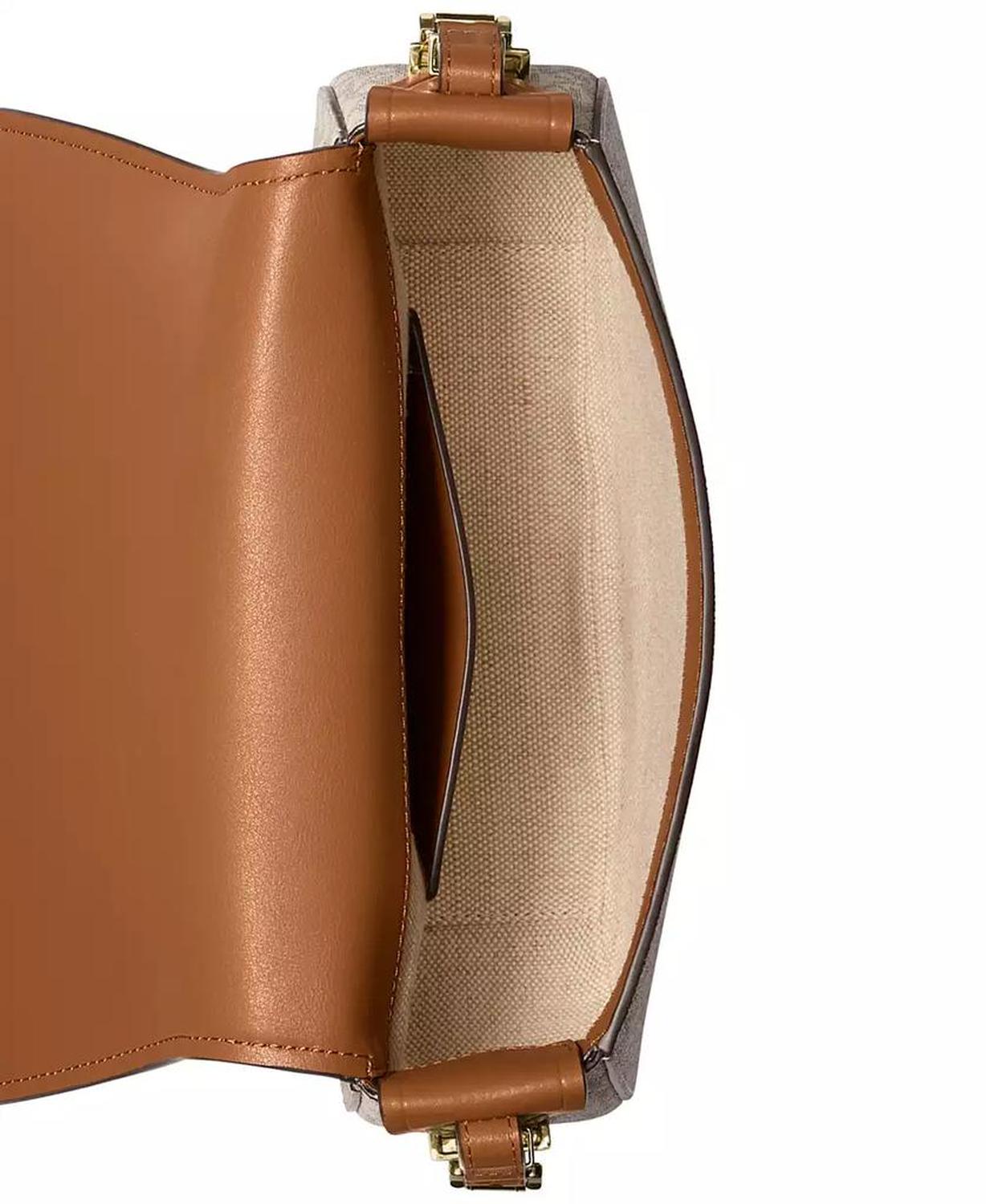 Lydia Small Monogram Flap Messenger