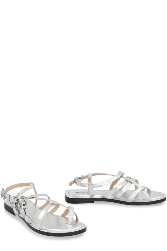 Michael Michael Kors Darrington Crackled Metallic Sandals