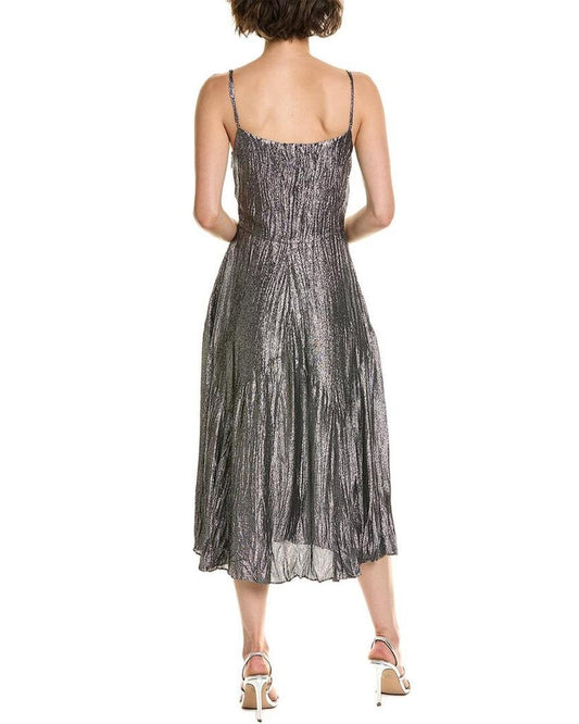 Crushed Silk-Blend Slip Dress