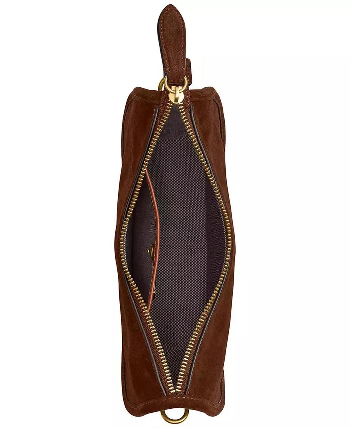 Waverly Small Suede Shoulder Bag