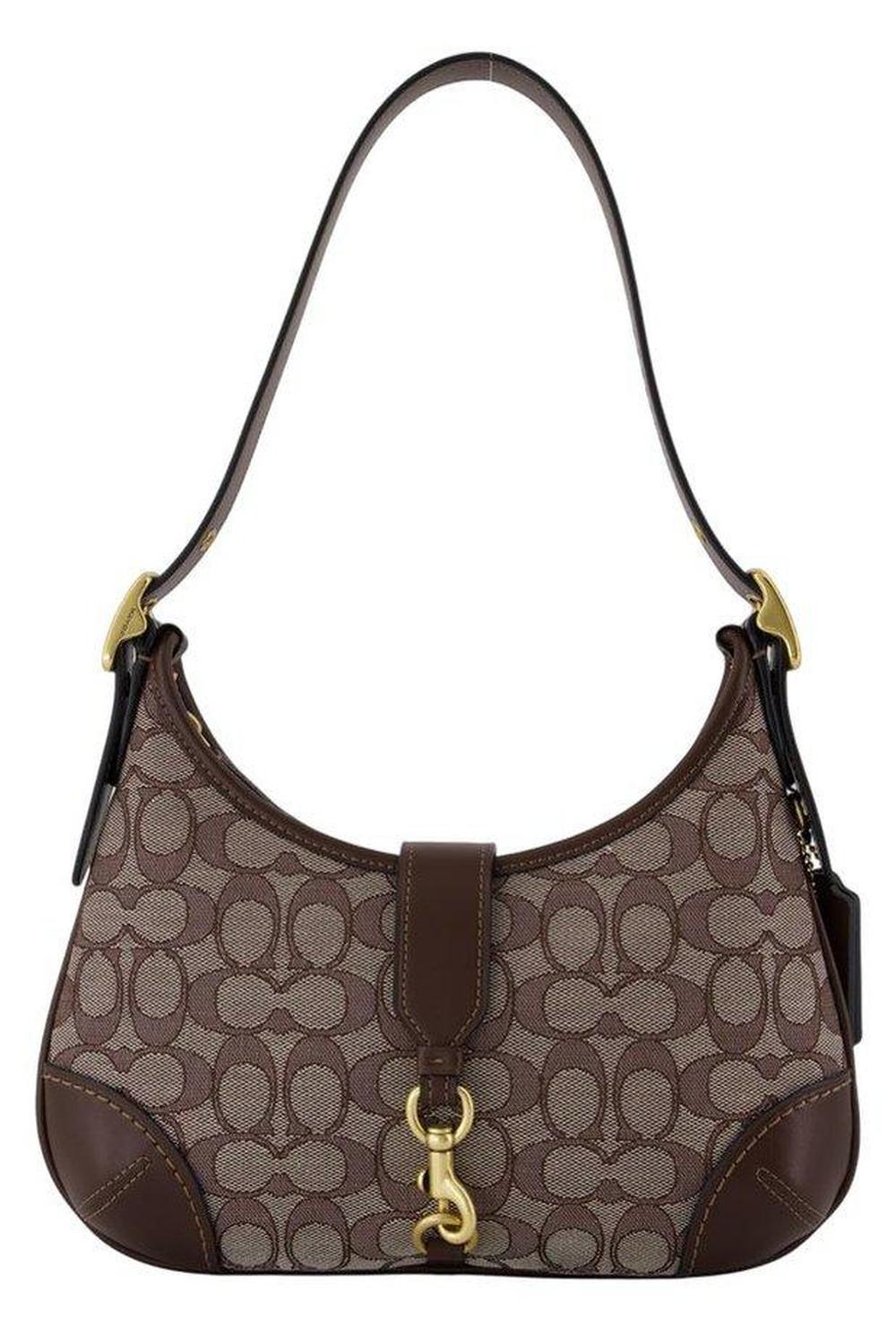 Coach Signature Jacquard Hamptons Hobo Bag