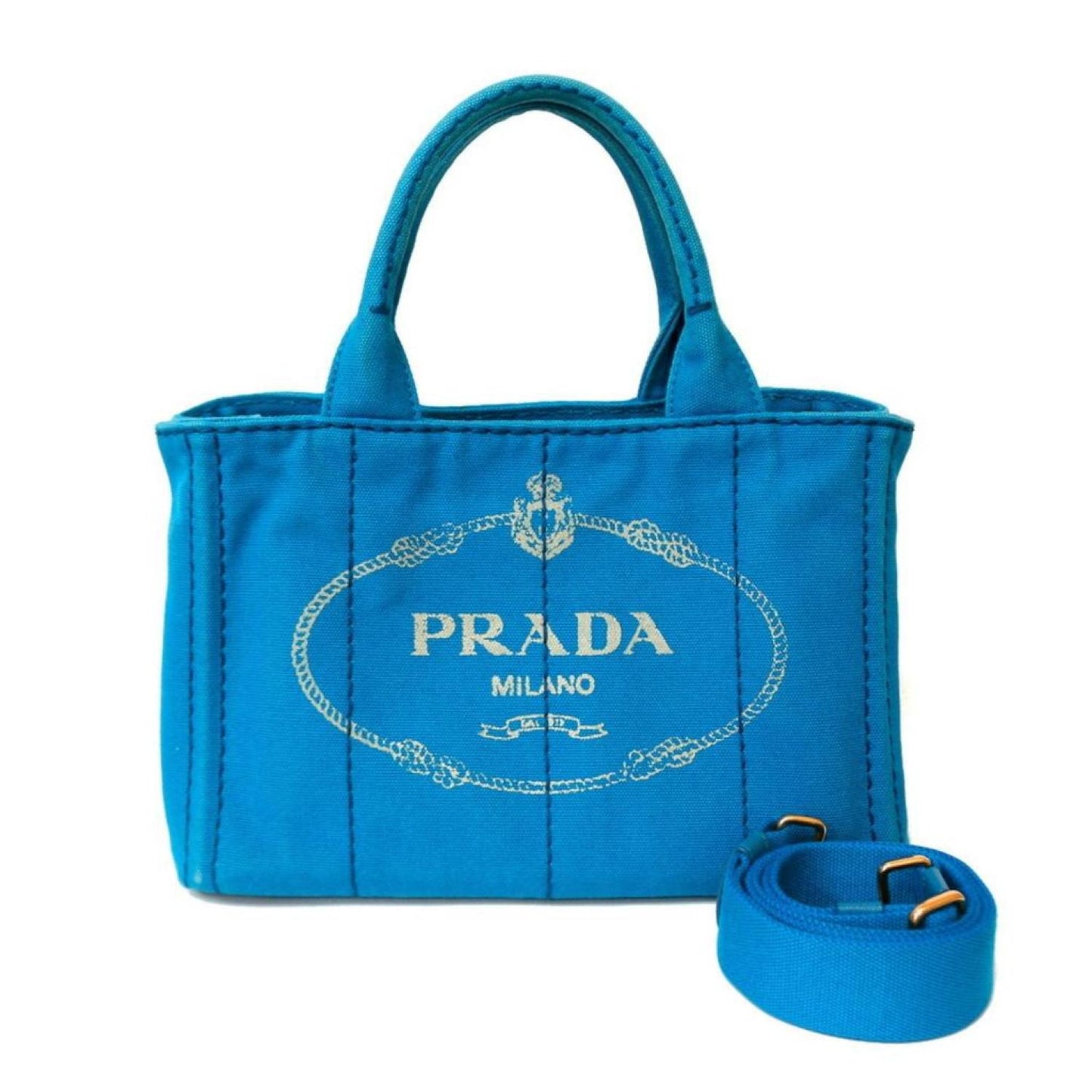 Prada Canapa Canvas Tote Bag (Pre-Owned)