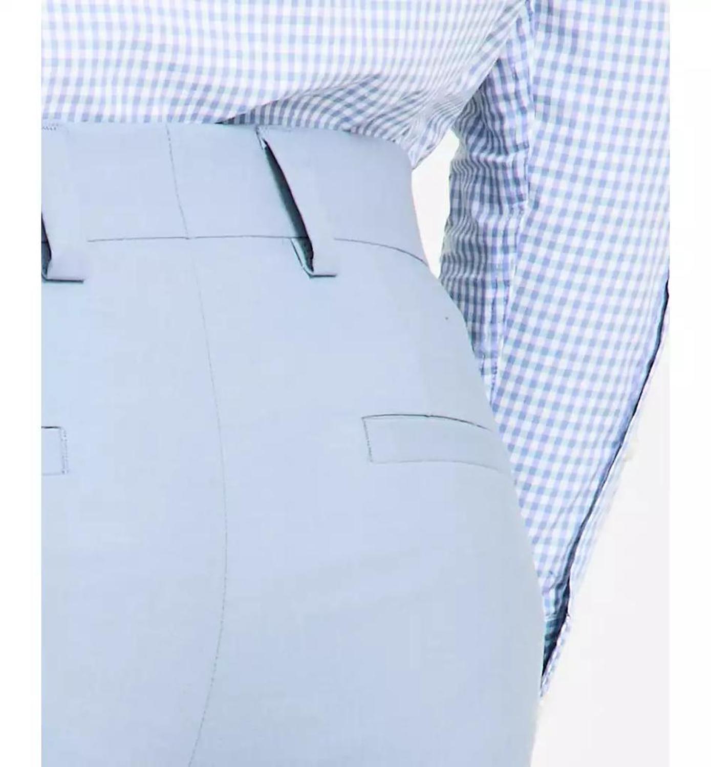 Men's Modern-Fit Wool Blend Suit Pants