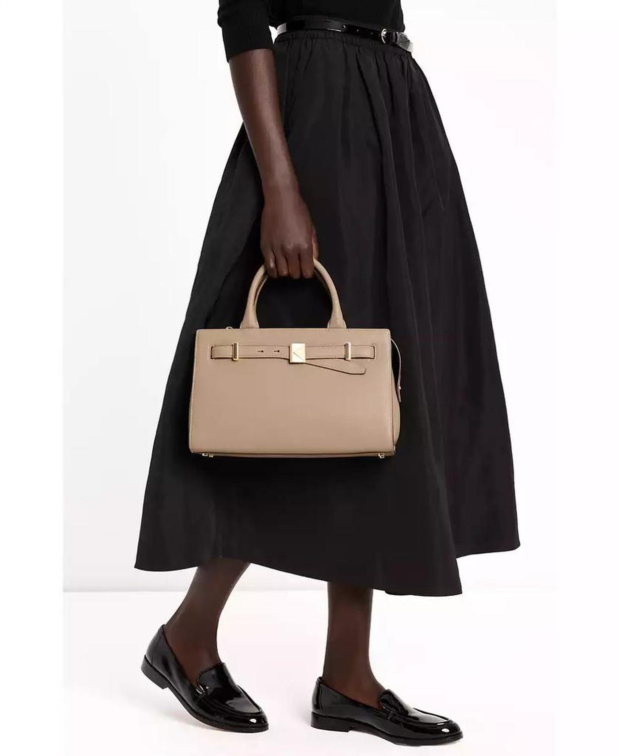Women's Deco Pebbled Medium Satchel Bag