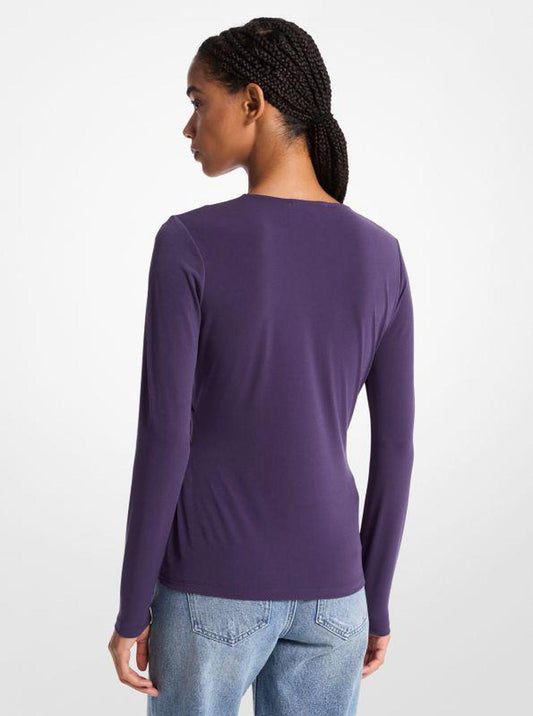 Astor Stud Matte Jersey Top