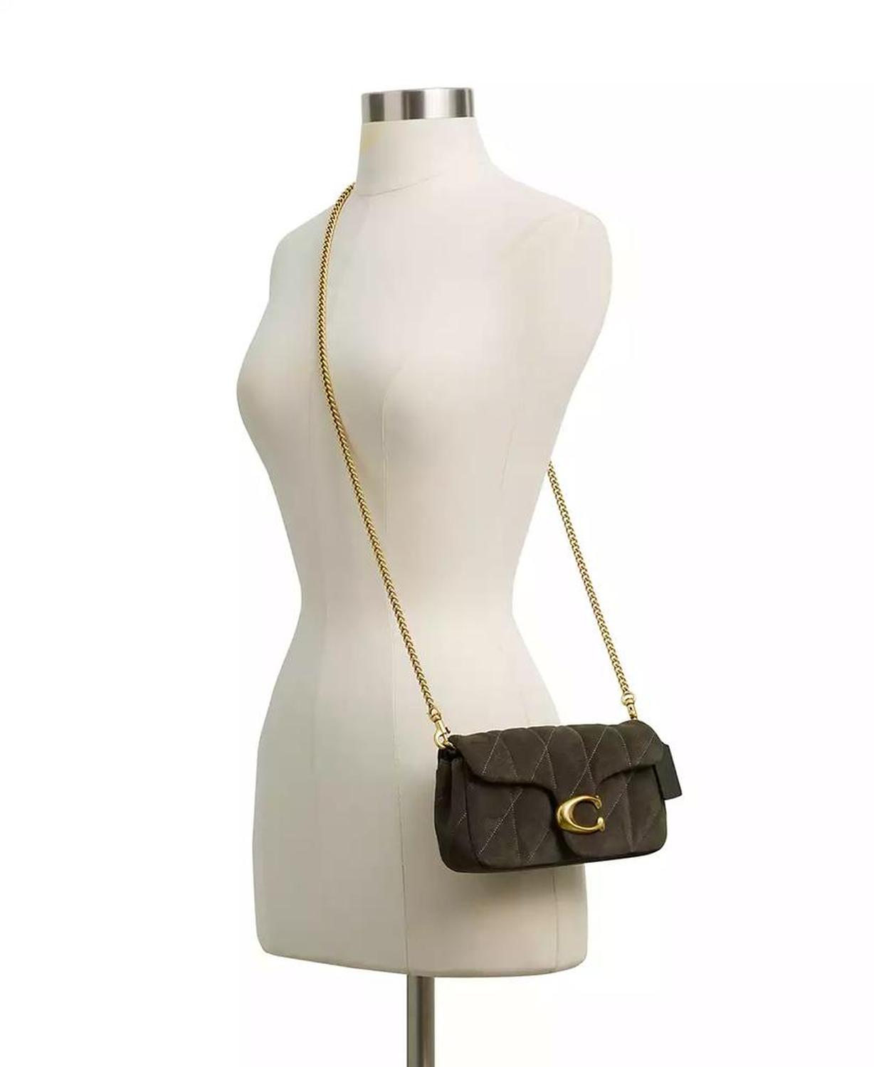 Women's Quilted Tabby Chain Crossbody Bag