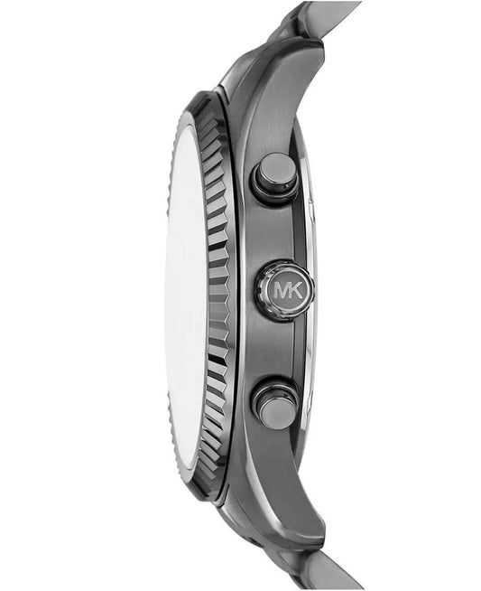 Men's Lexington Chronograph Gunmetal Stainless-Steel Watch and Bracelet Set, 44mm