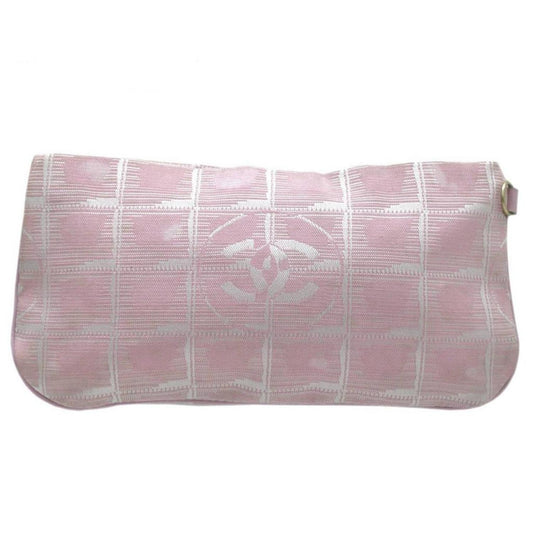 Chanel Travel Line Synthetic Clutch Bag (Pre-Owned)