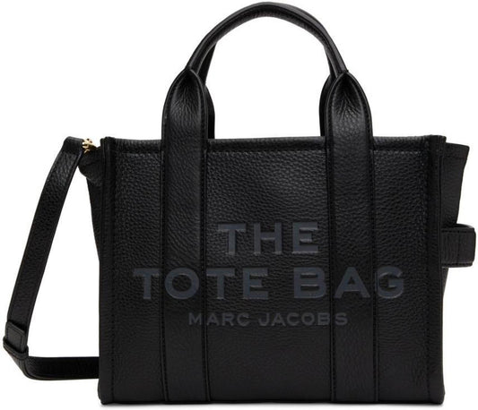Black 'The Leather Mini Tote Bag' Tote