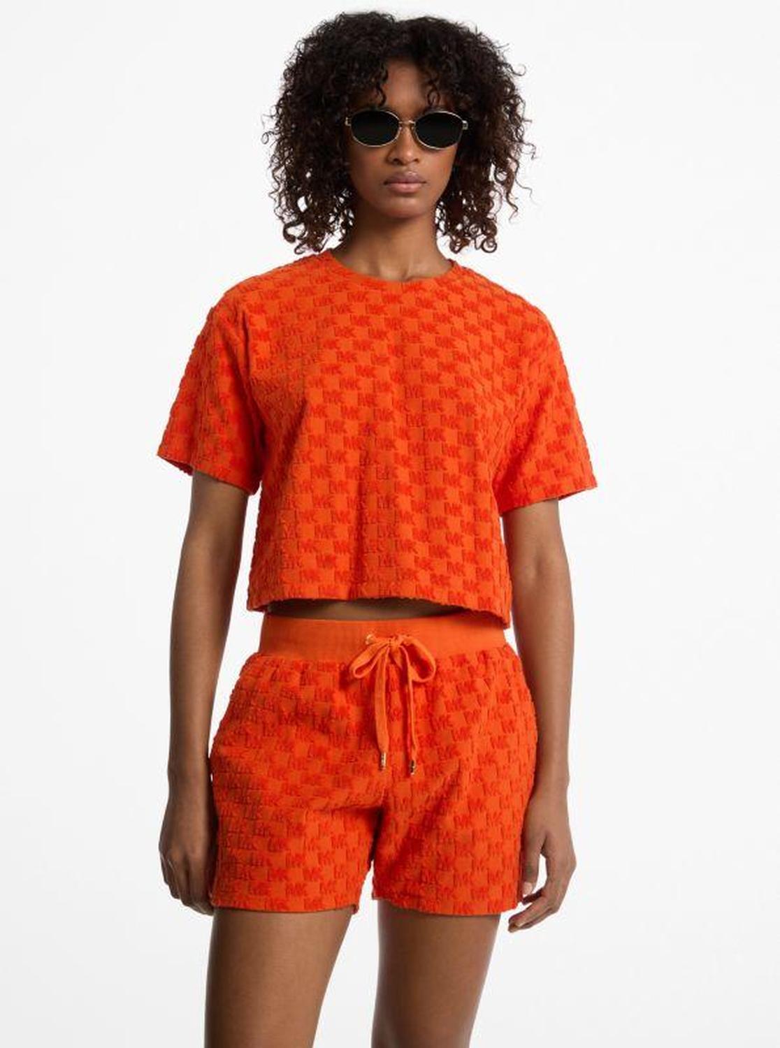 Oversized Logo Jacquard Terry Shirt
