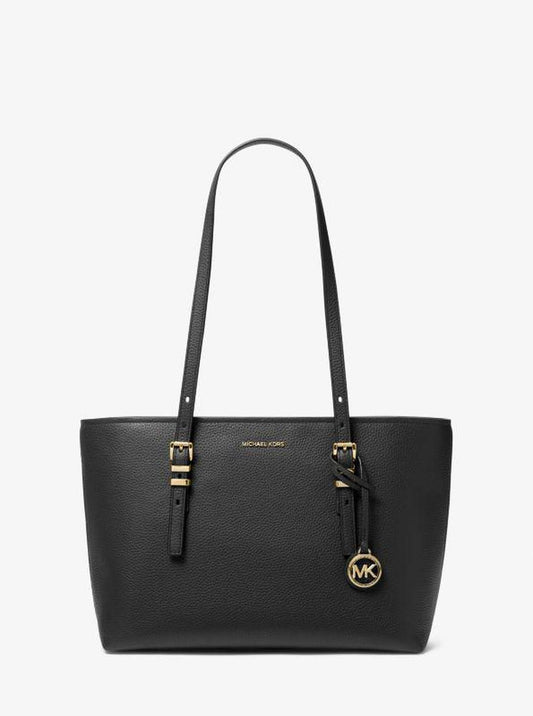 Quinn Medium Pebbled Leather Tote Bag