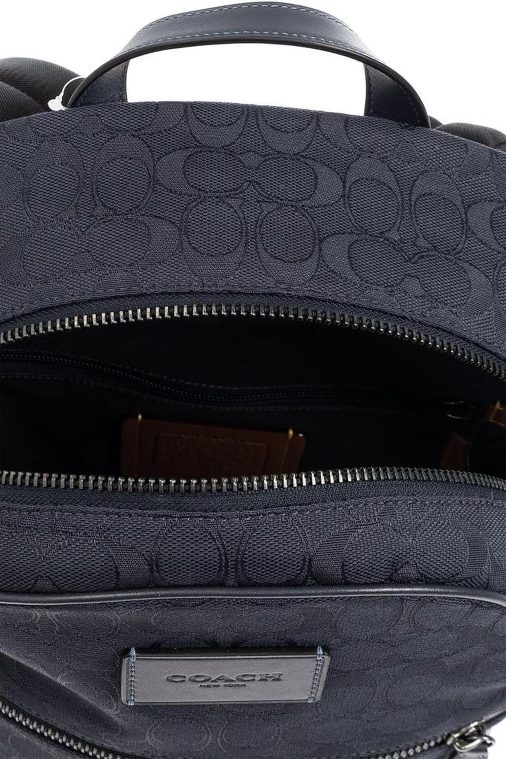 Coach Theo Monogrammed Top Handle Backpack