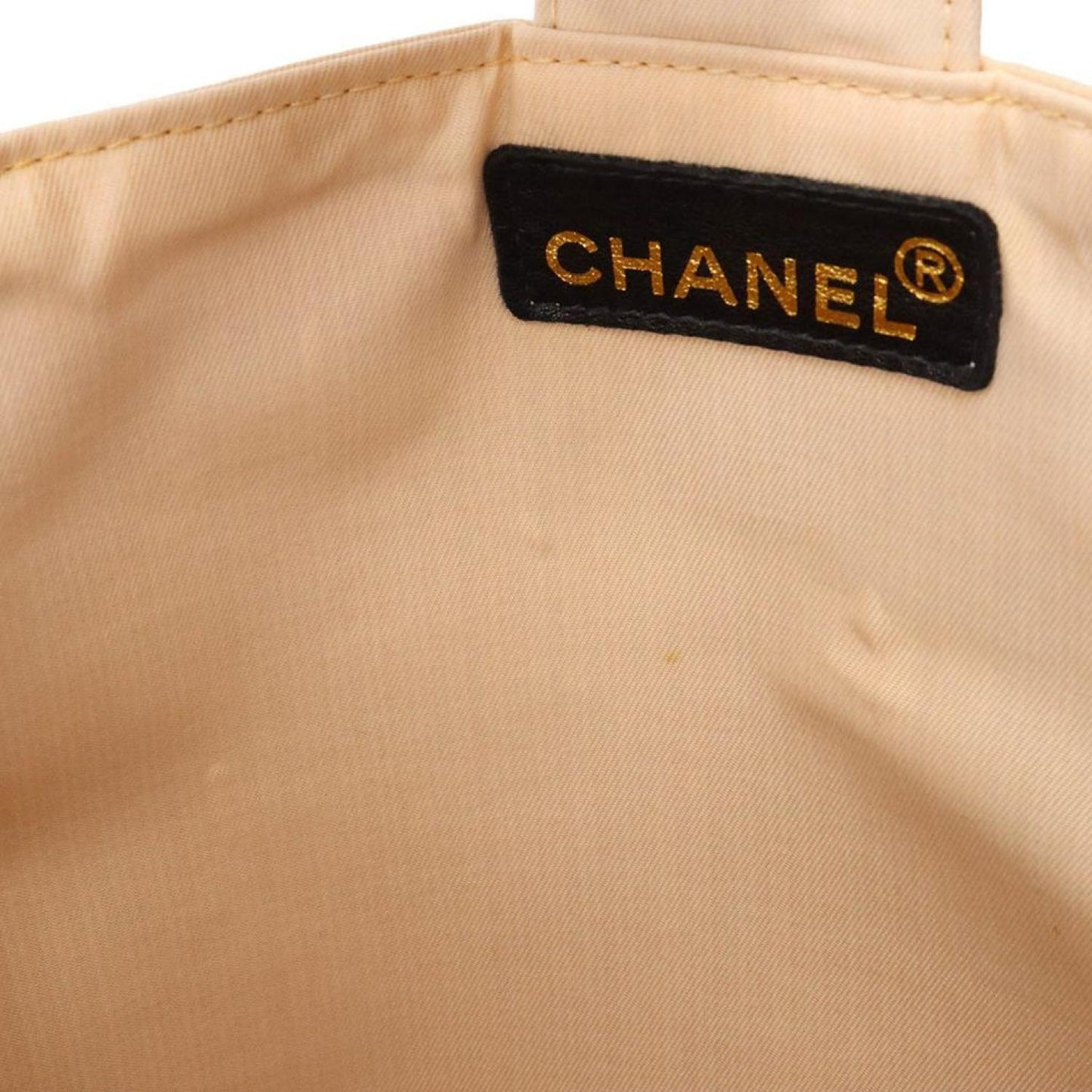 Chanel Chocolate Bar Synthetic Tote Bag (Pre-Owned)