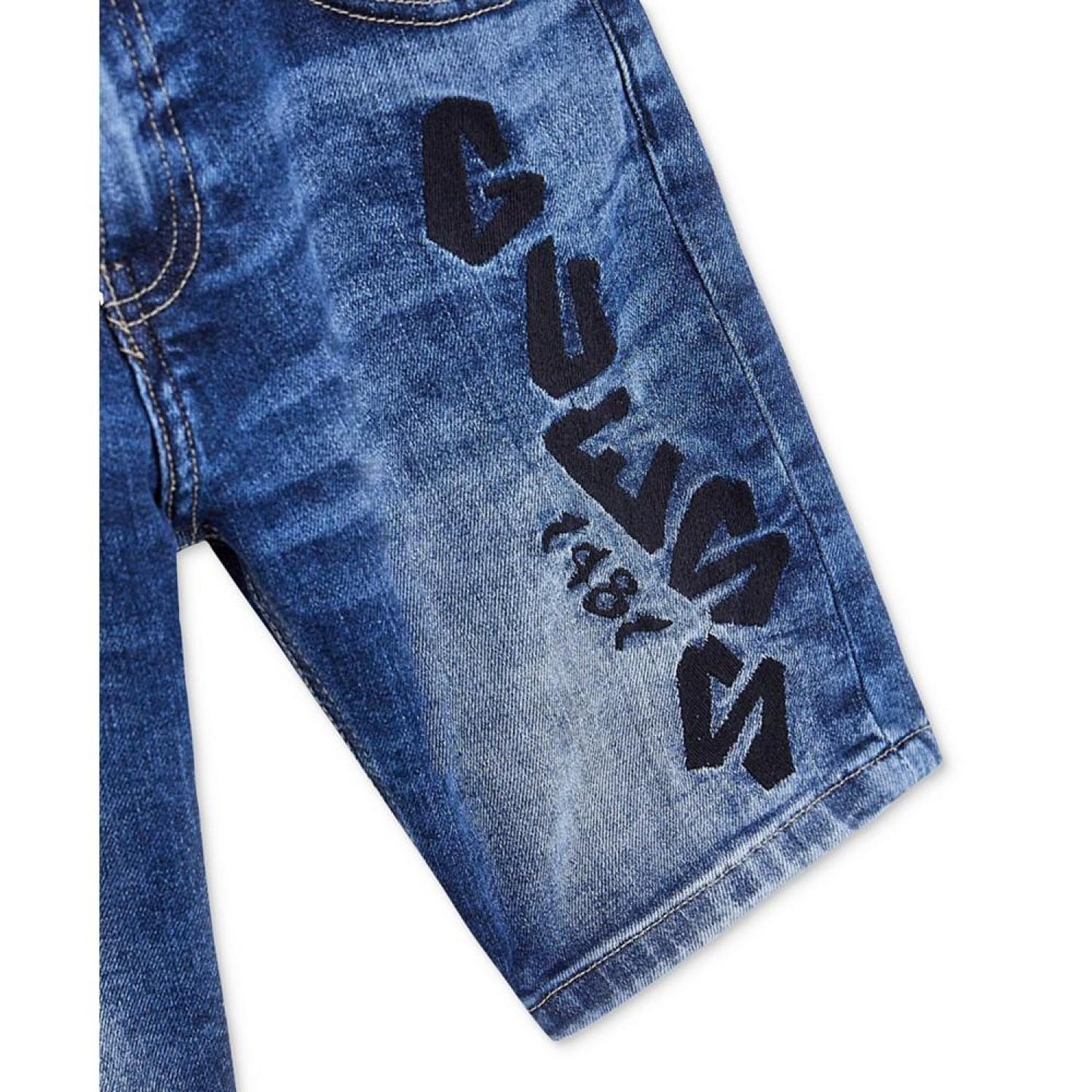 Big Boys Graffiti Denim Shorts