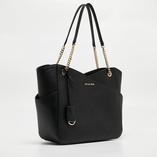 Michael Kors Leather Large Jet Set Chain Tote